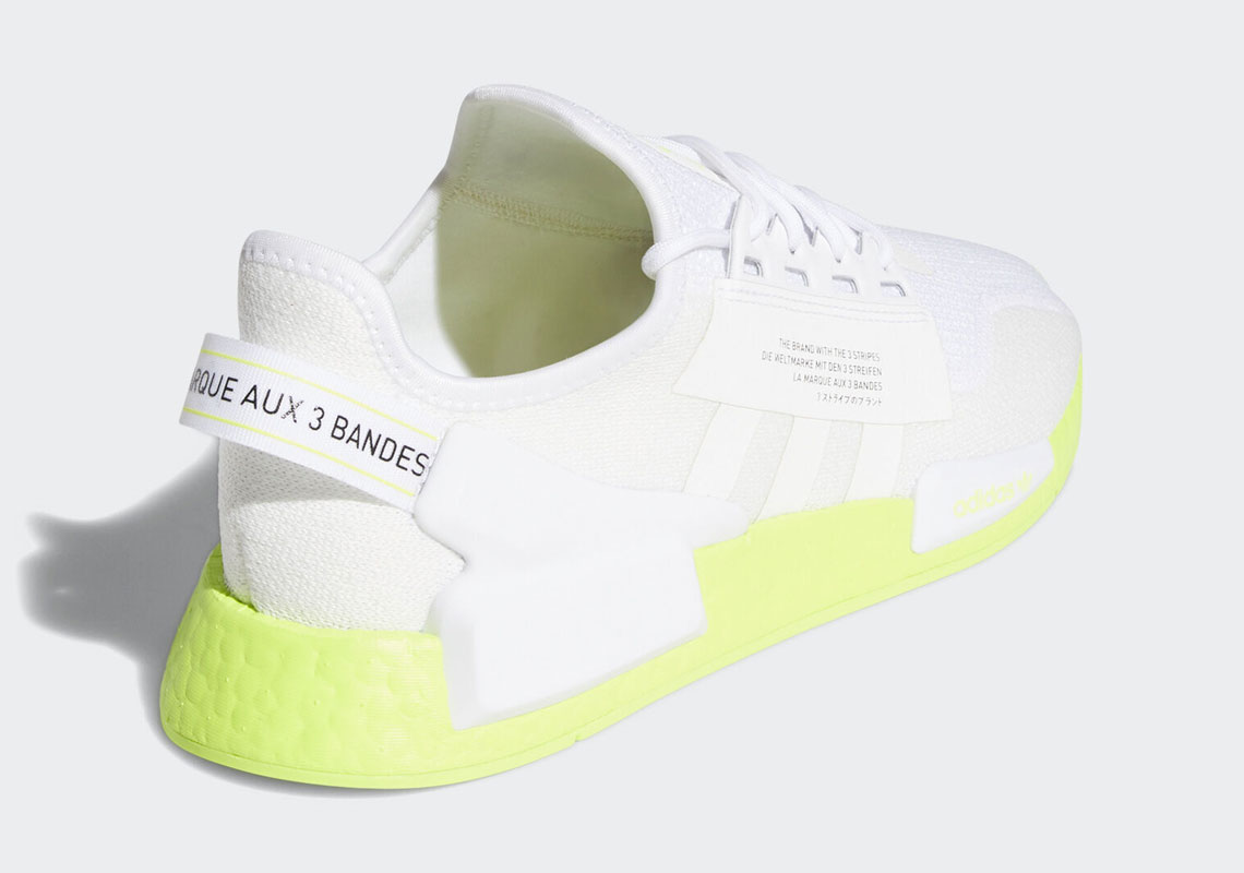 adidas nmd white and green