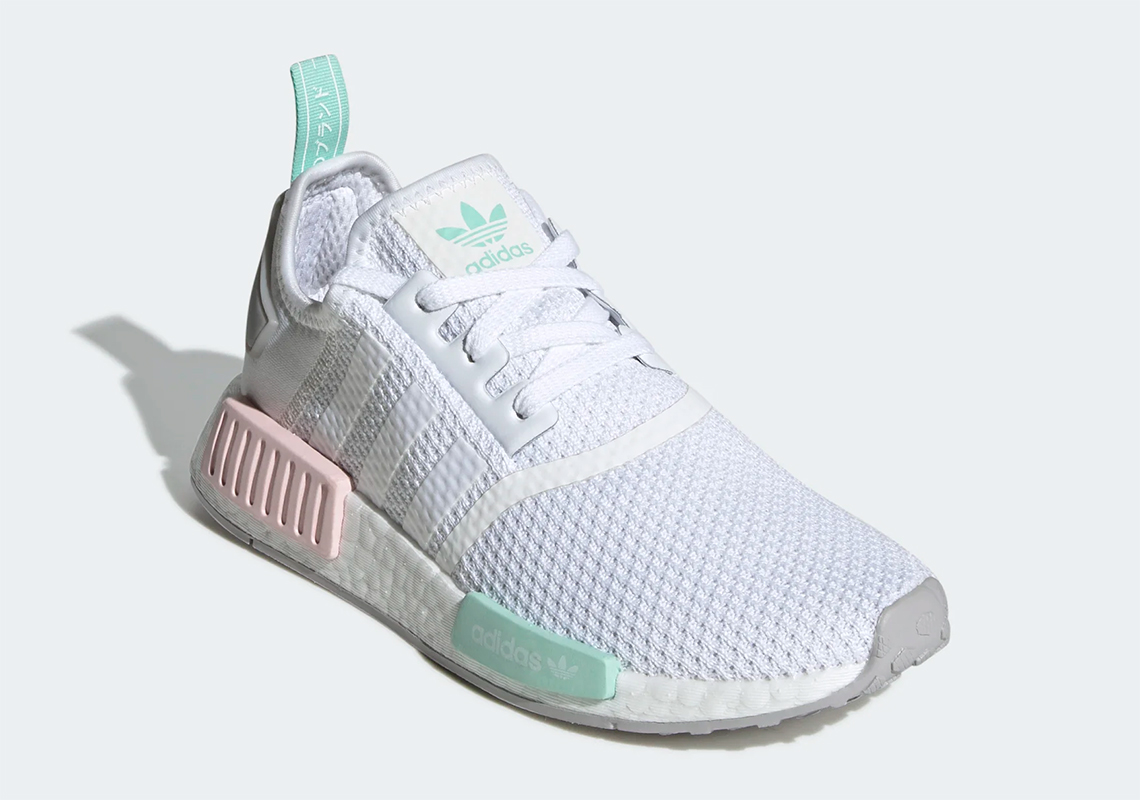adidas NMD White Pink Mint FX7197 | SneakerNews.com