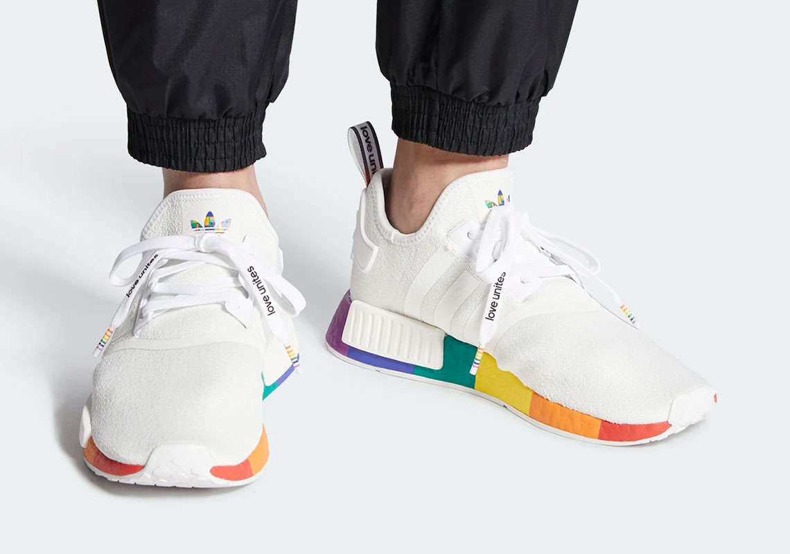 adidas Celebrates Pride Month With A Rainbow Sole NMD R1