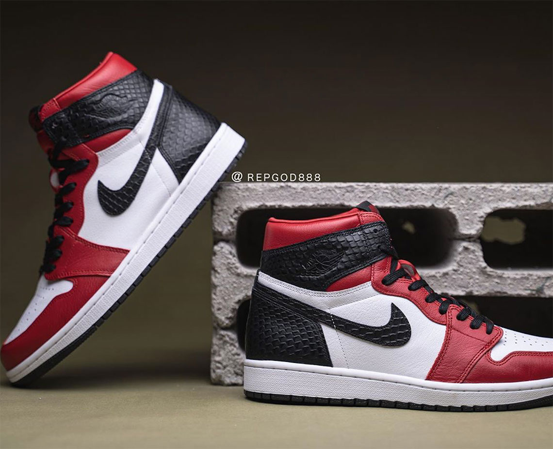 air jordan 1 satin snake 2020