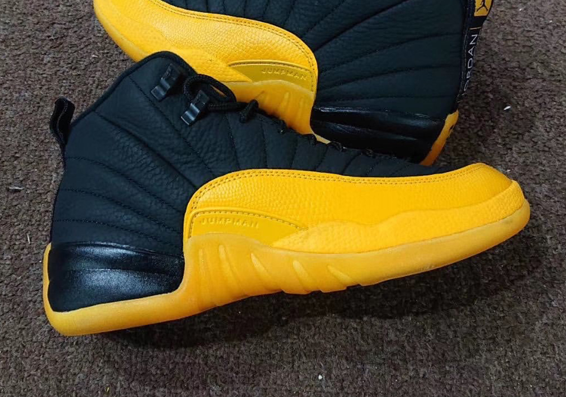 Air Jordan 12 Black University Gold 