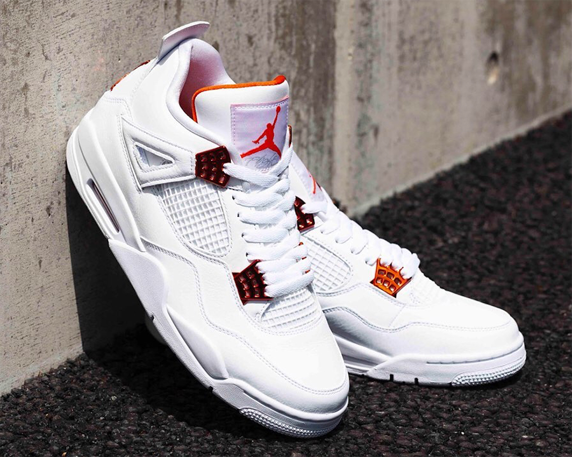 jordan 4 metallic orange grade school