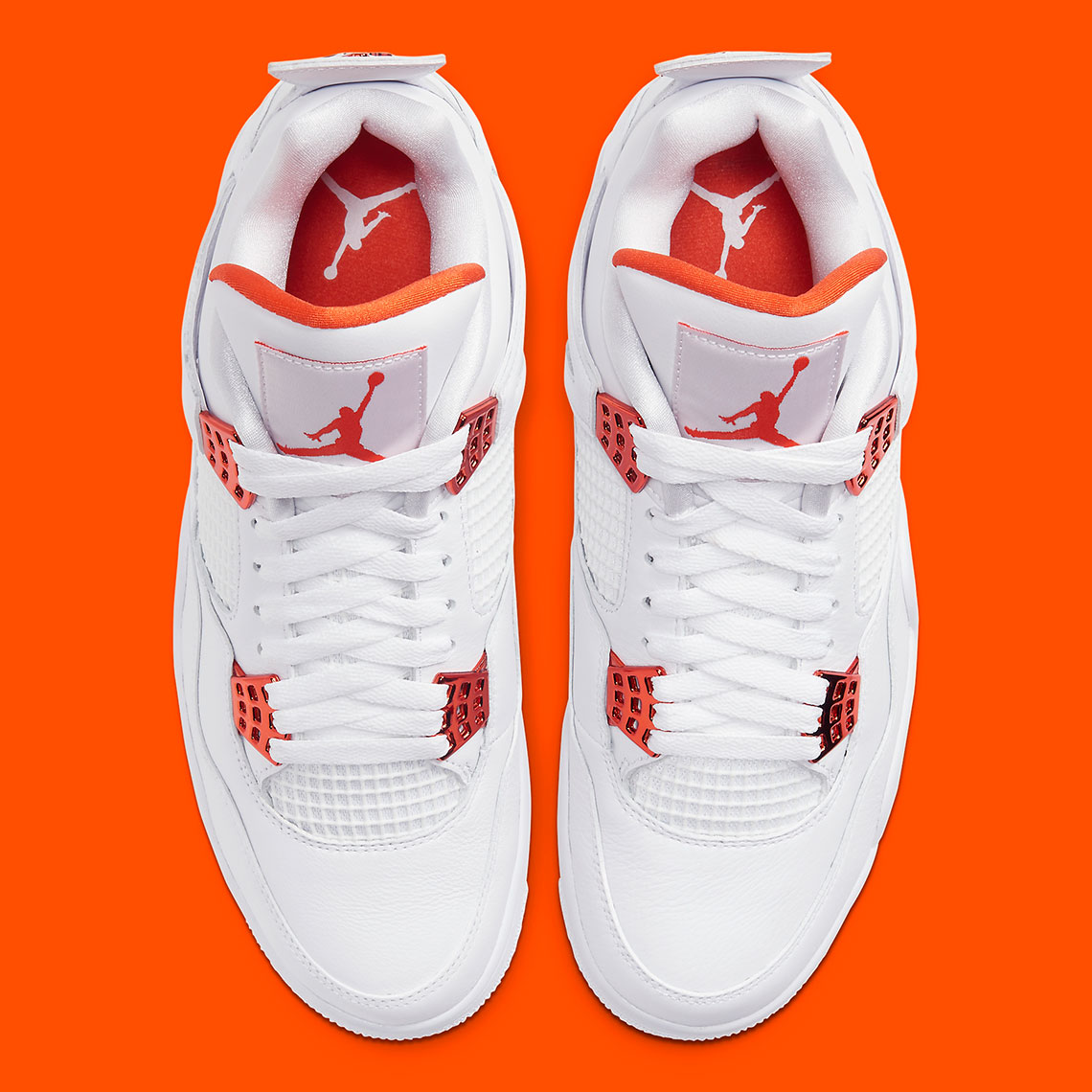 Air Jordan 4 White Metallic Orange Ct8527 118 Official Images 5
