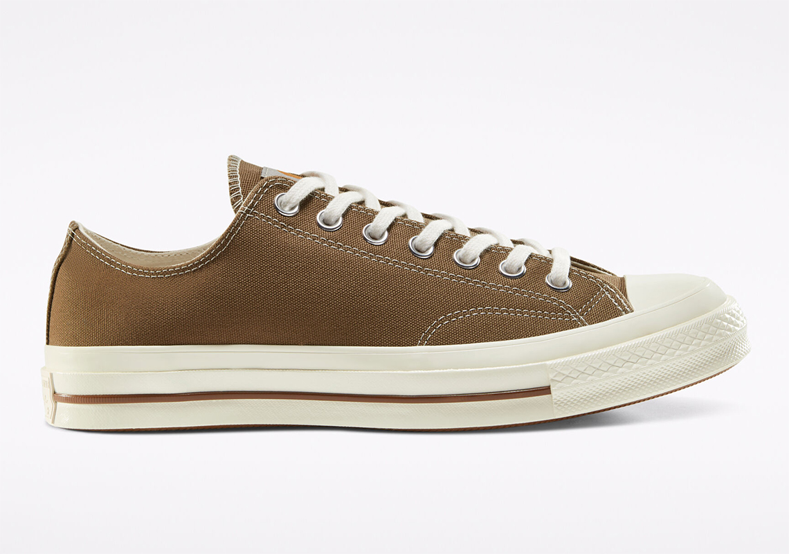 Carhartt Wip converse chuck taylor comfort white egret Low Brown 2