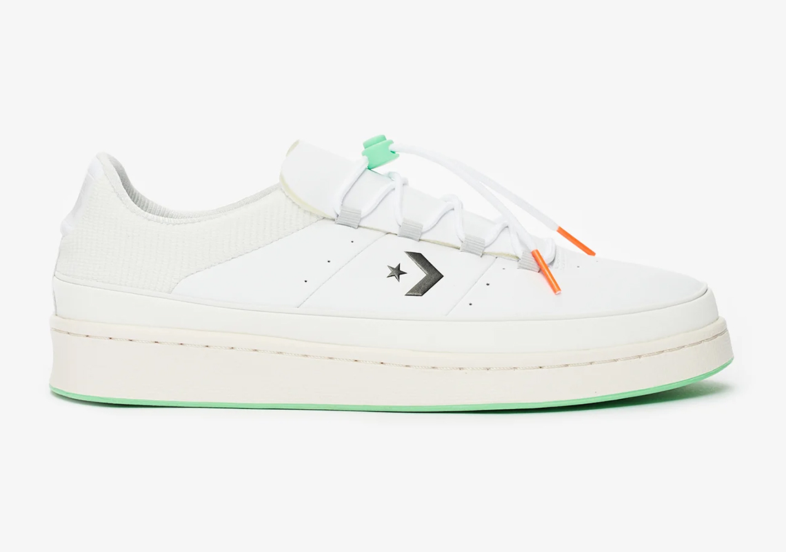 Converse Pro Leather Ox Toggle White Green 1
