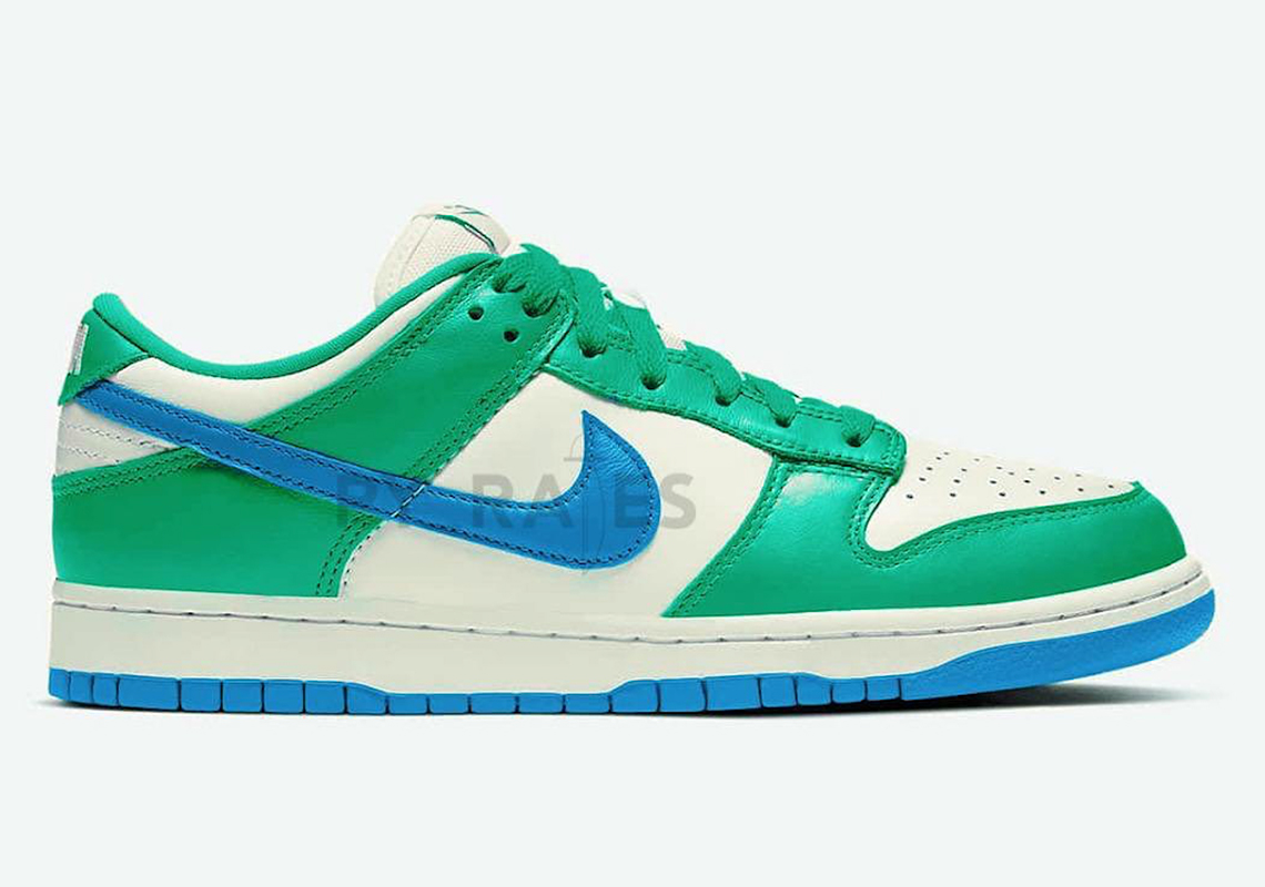 Kasina Nike Dunk Low Sail White Neptune Green Industrial Blue