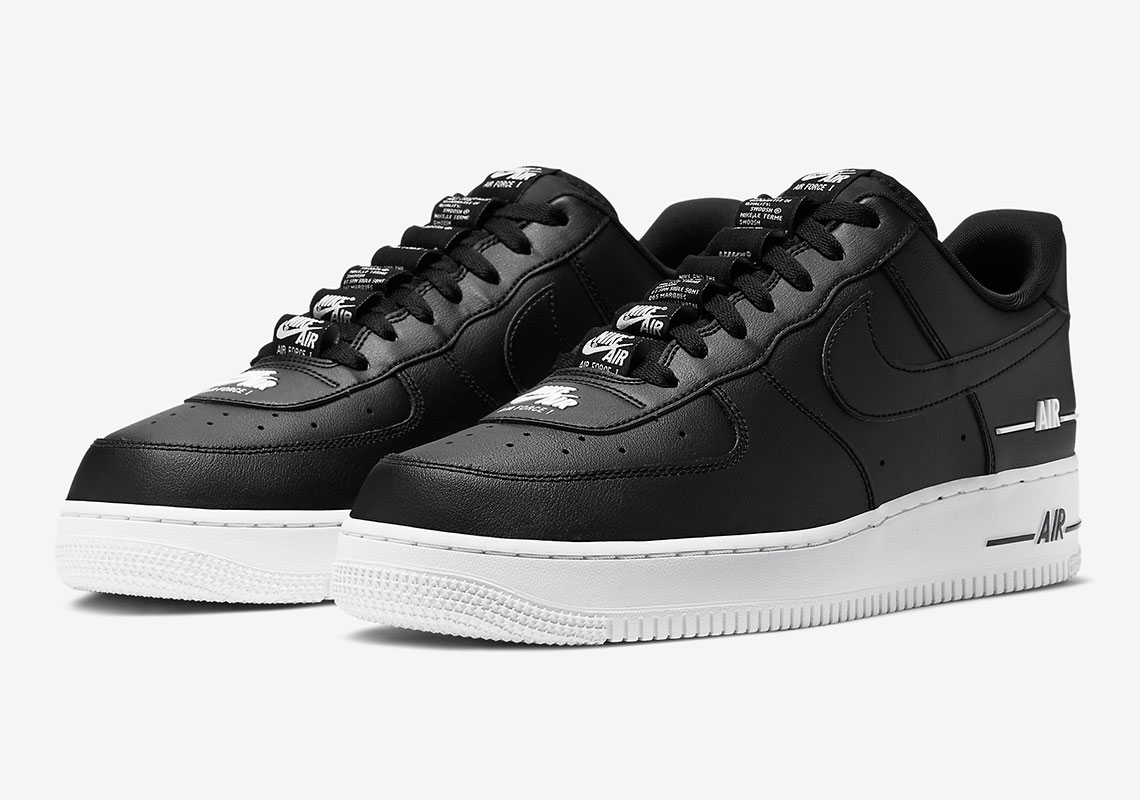 platform air force 1 black and white