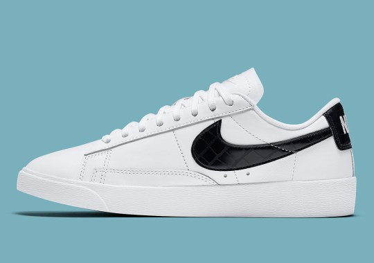 The Nike Blazer Low For Women Adds A Touch Of Class With Croc Skin Swooshes