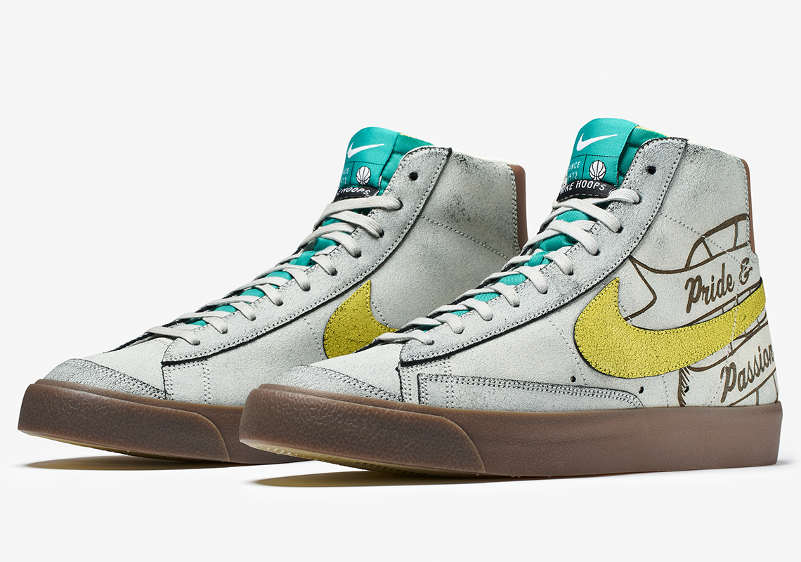 nike blazer trainers in sand