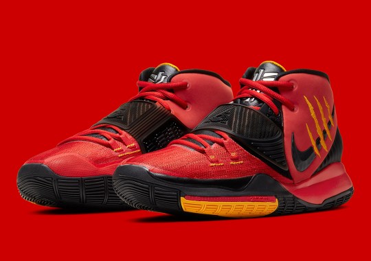 Official Images Of The Nike Ambush Kyrie 6 “Bruce Lee” In Red