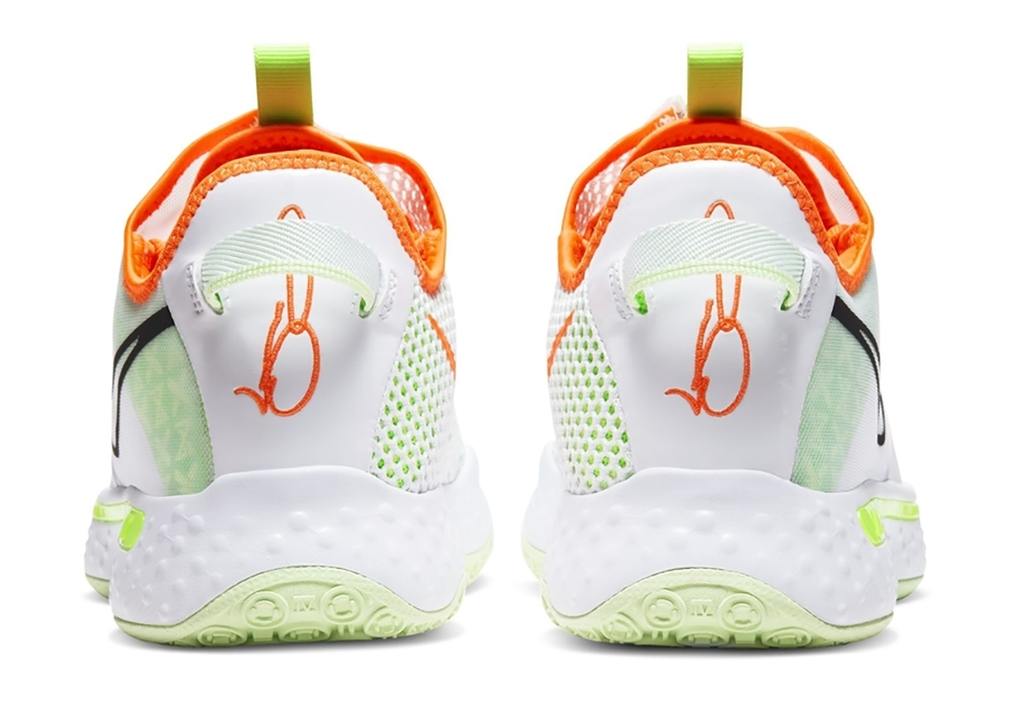 Nike Pg 4 Gatorate White Volt Orange 9