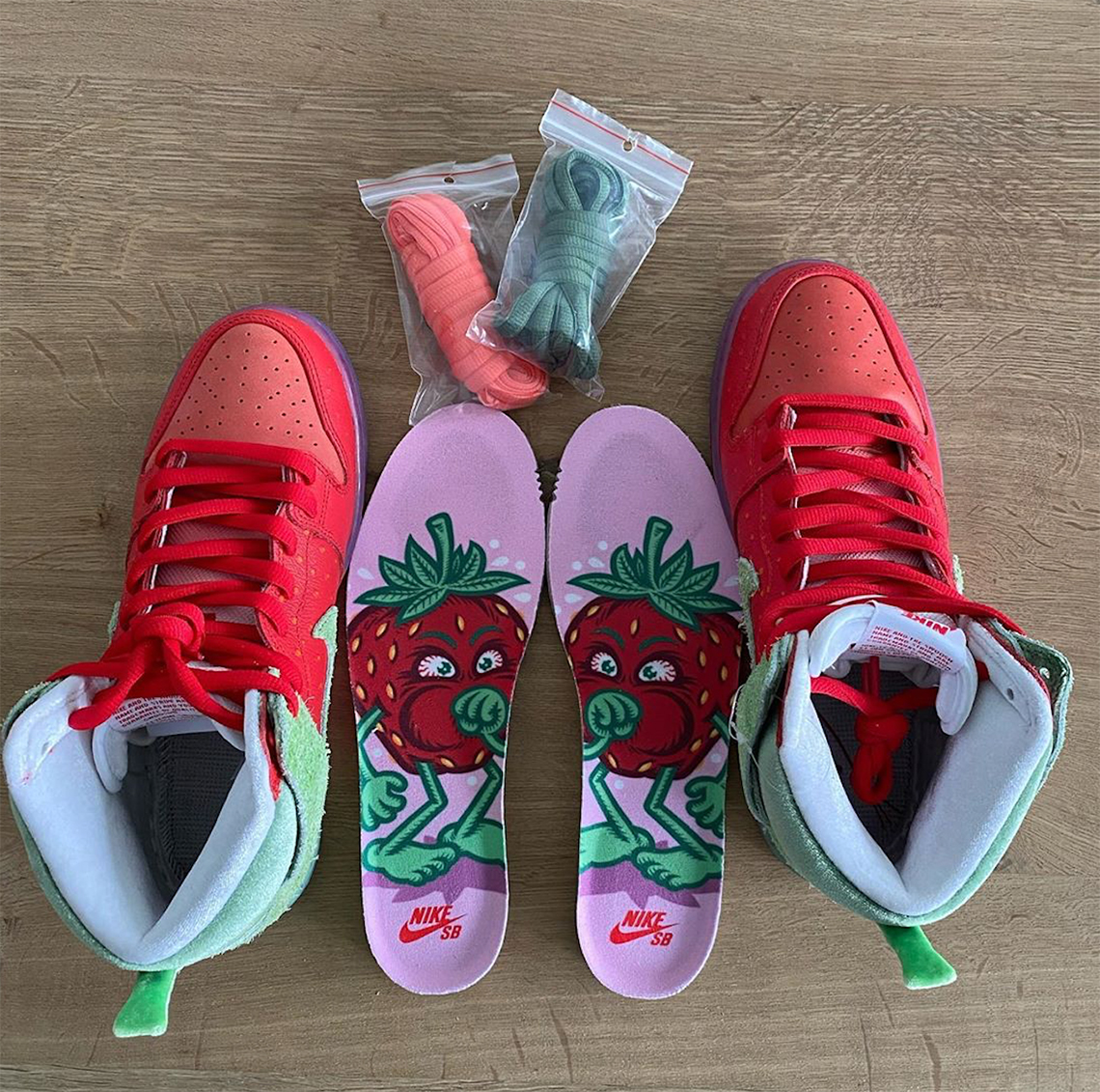 Nike SB Dunk High Strawberry Cough Release Info + Photos | SneakerNews.com
