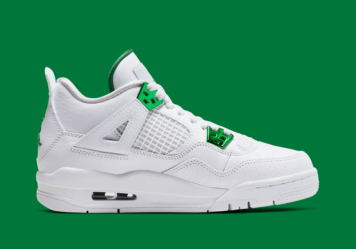 Air Jordan 4 Kids Green 408452-113 Release SneakerNews.com