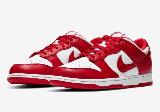 Official Images Of The Nike Dunk Low SP “University Red”