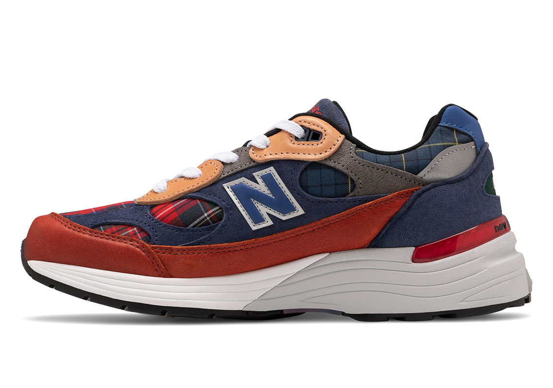 New Balance Herren 327 Grün Orange Plaid Patchwork Release Info 1