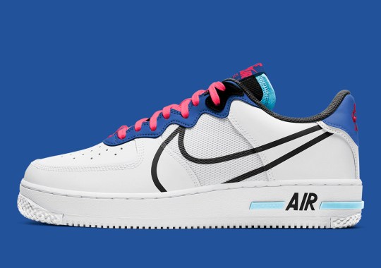 The Remixed Nike Air Force 1 React Is Coming Soon In “Astronomy Blue” And “Laser Crimson”