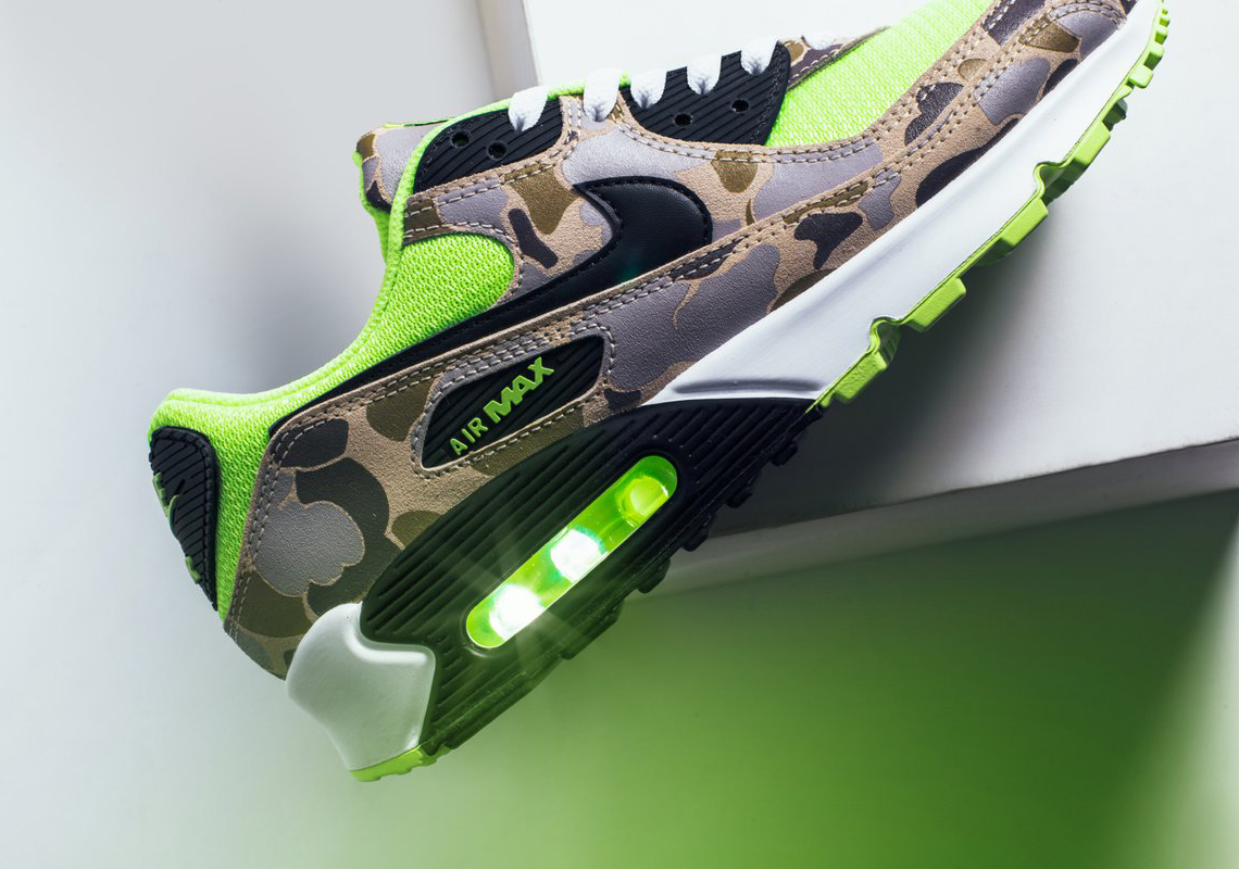 The Nike Air Max 90 "Green Duck Camo" Releases Tomorrow