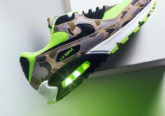 The Nike Air Max 90 “Green Duck Camo” Releases Tomorrow