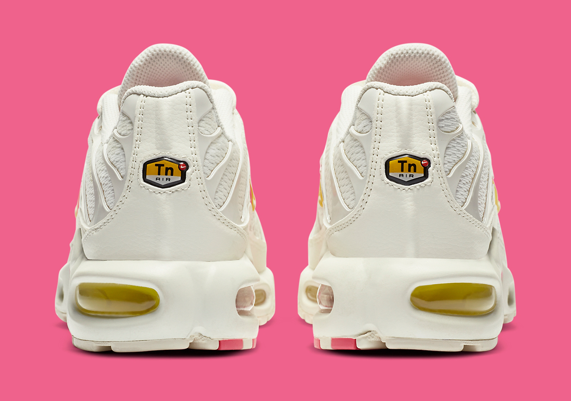 pink and yellow air max plus