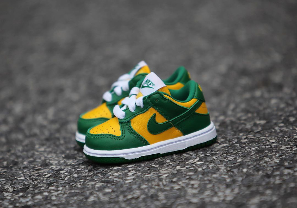 Nike Dunk Low Brazil GS Toddler Release Date | SneakerNews.com