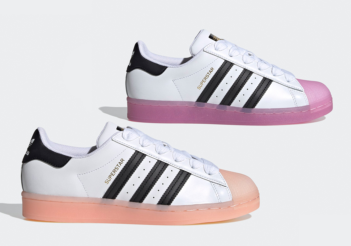 white and pink shell toe adidas