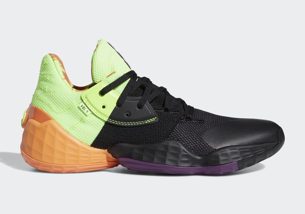 adidas Harden Vol. 4 Black Green Orange FV4713 | SneakerNews.com