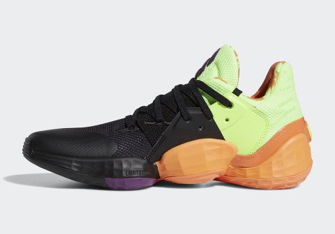 adidas Harden Vol. 4 Black Green Orange FV4713 | SneakerNews.com