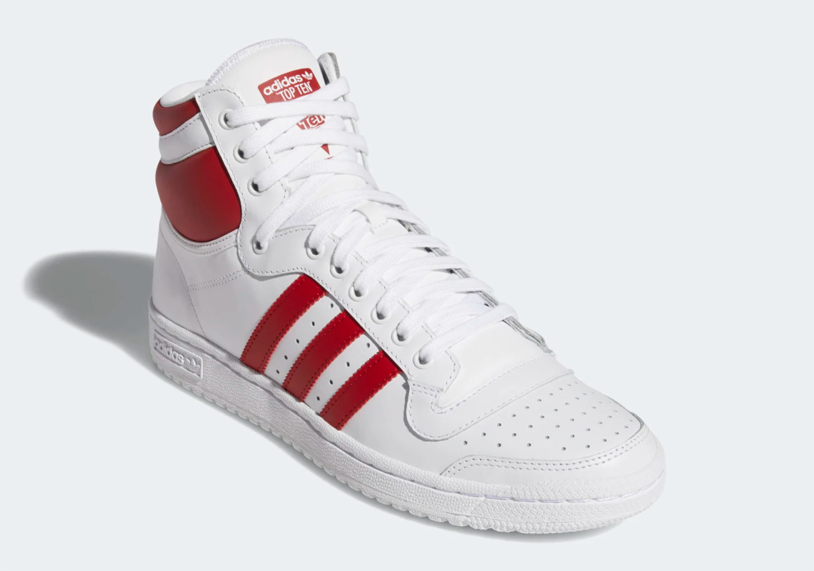 hervorming wenkbrauw Grap adidas Top Ten Hi White Red EF2359 - Release Info | SneakerNews.com