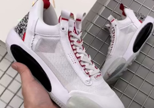 First Look At The Air Jordan 34 Low “White Cement”