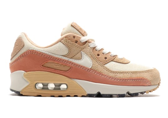Nike’s Premium Air Max 90 With Cork Insoles Appears In An Attractive Tan Colorway