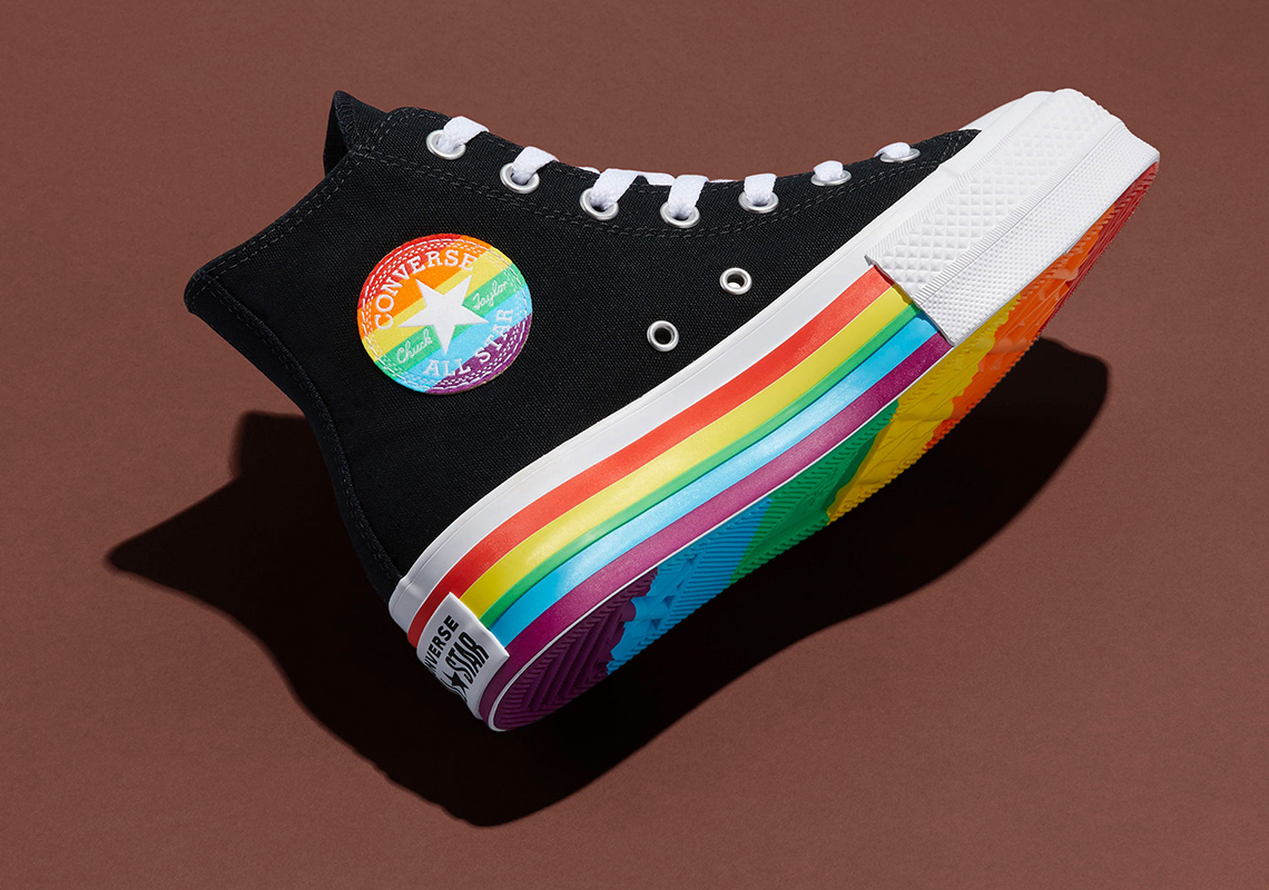 rainbow converse sneakers