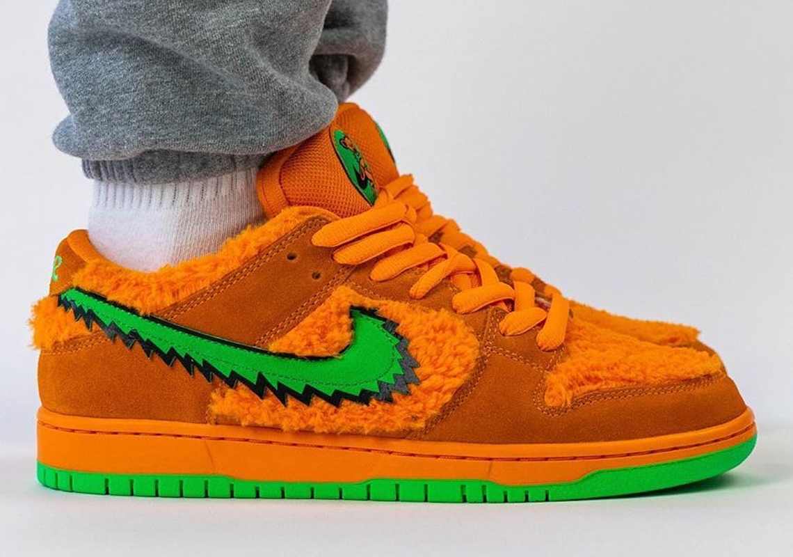 orange green sneakers