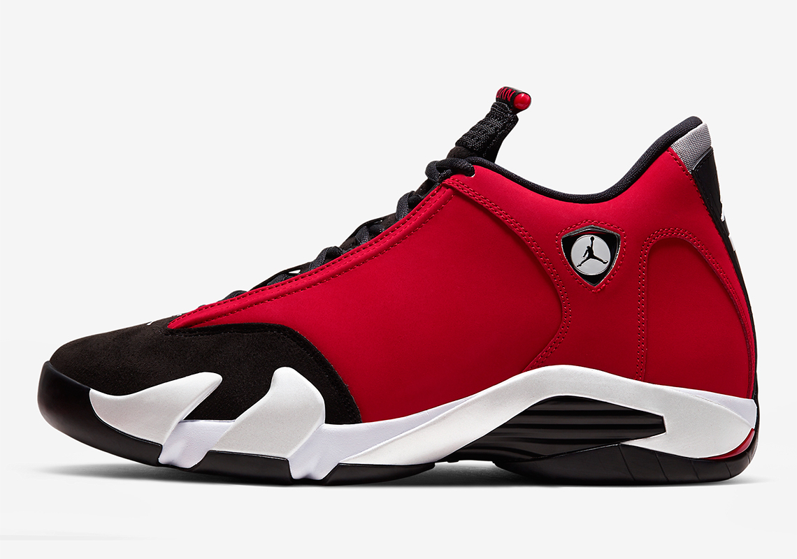 Air Jordan 14 Red White Black 487471 