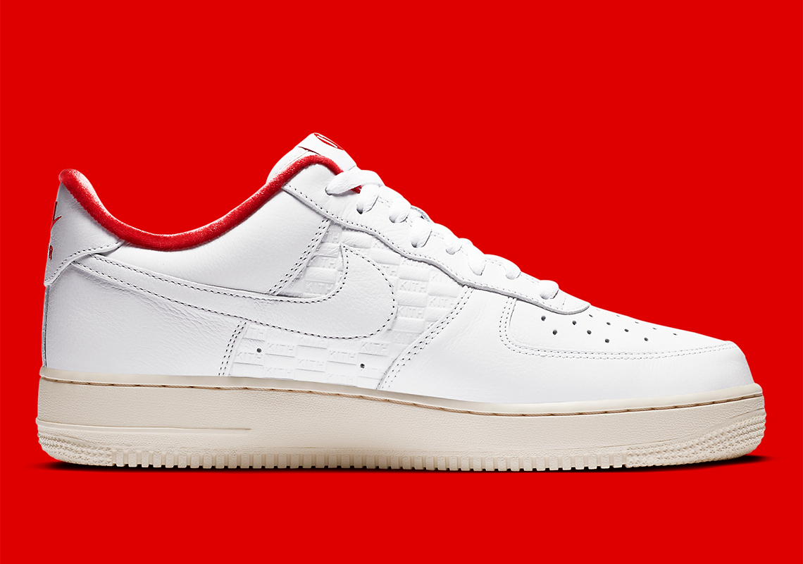 kith nike air force 1 white red CZ7926 100 1