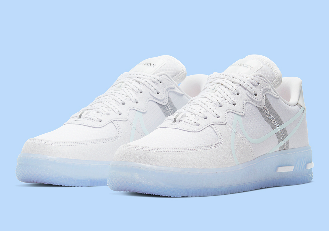 white nike with clear bottom