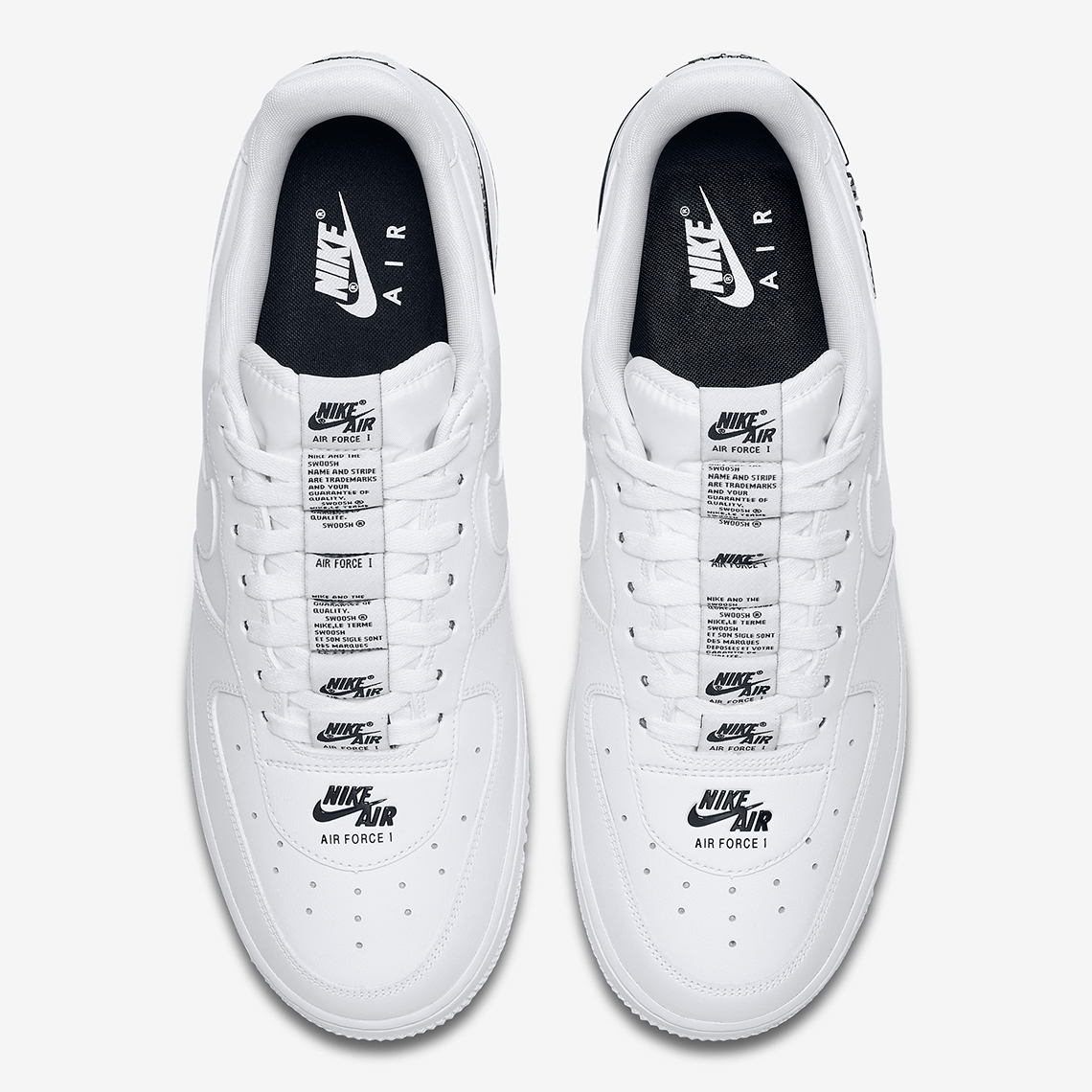 nike air force 1 white with black stripe