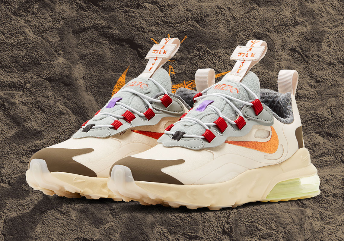 nike air max 270 react travis scott cactus trails pre school ps 2