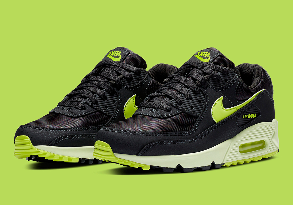 air max lime green and black