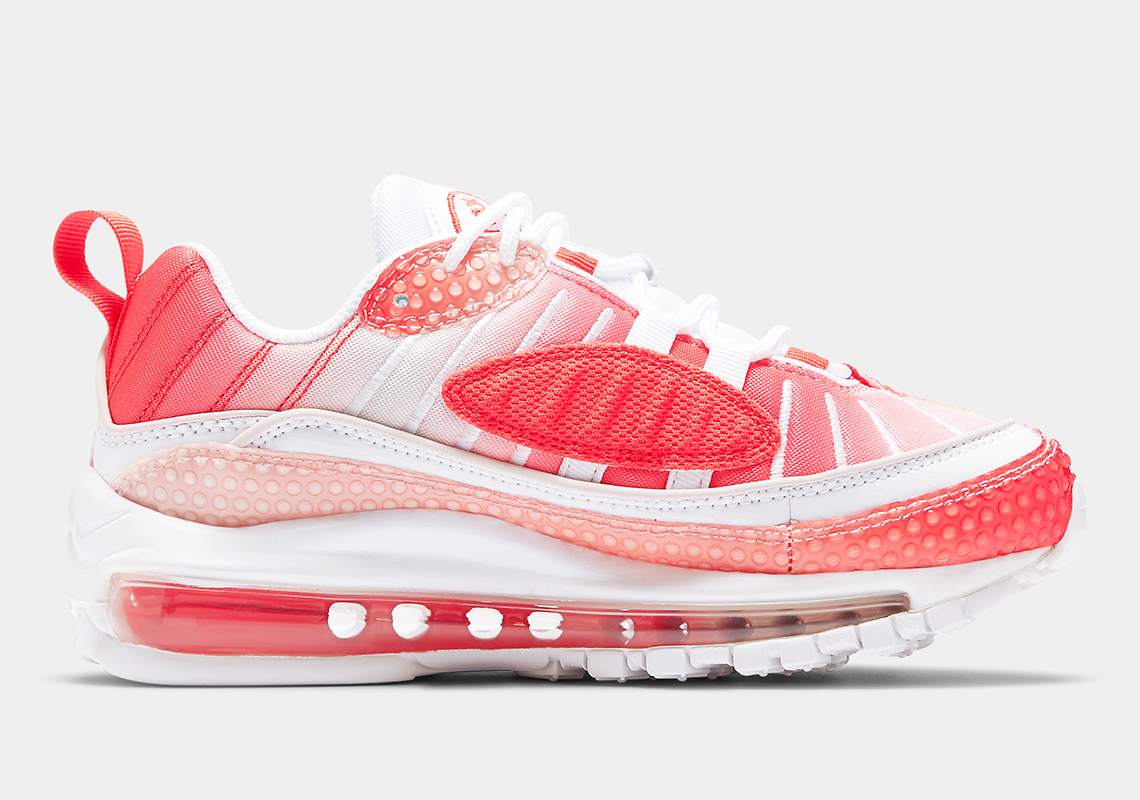 pink and red nike air max 98
