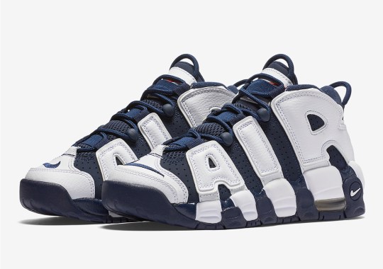 The Nike Air More Uptempo “Olympic” Is Releasing In Kids Sizes