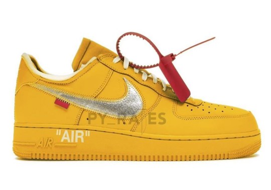 Off-White x Nike Air Force 1 “University Gold” Is Dropping in 2021