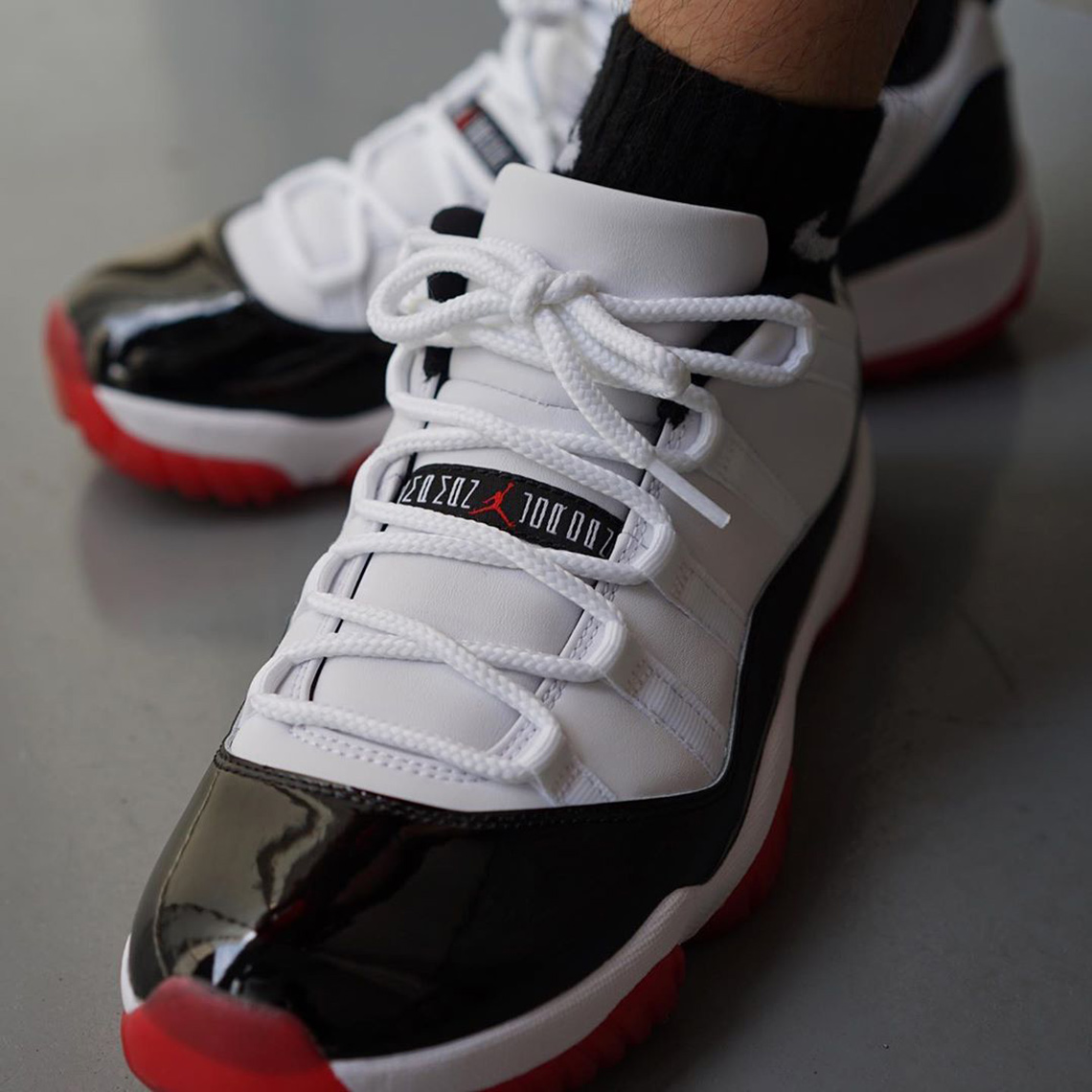 jordan 11 concord bred low on feet