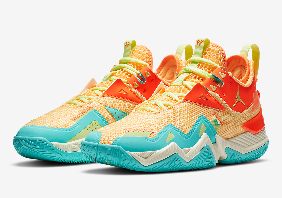 The Vivid Colors Continue On The Jordan Westbrook One Take With Mango And Aqua
