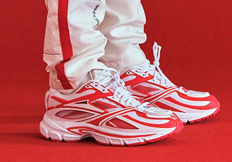 red and white reebok