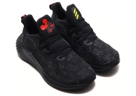 Mickey Mouse Covers An All-Black adidas Alphaboost