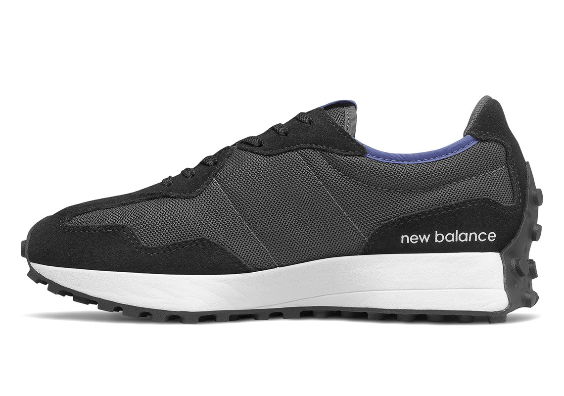 New Balance 327 Mesh Womens Black Grey Blue Release Info ...