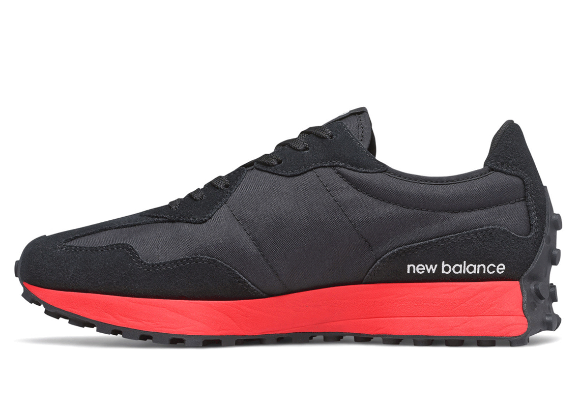 new balance black with red sole