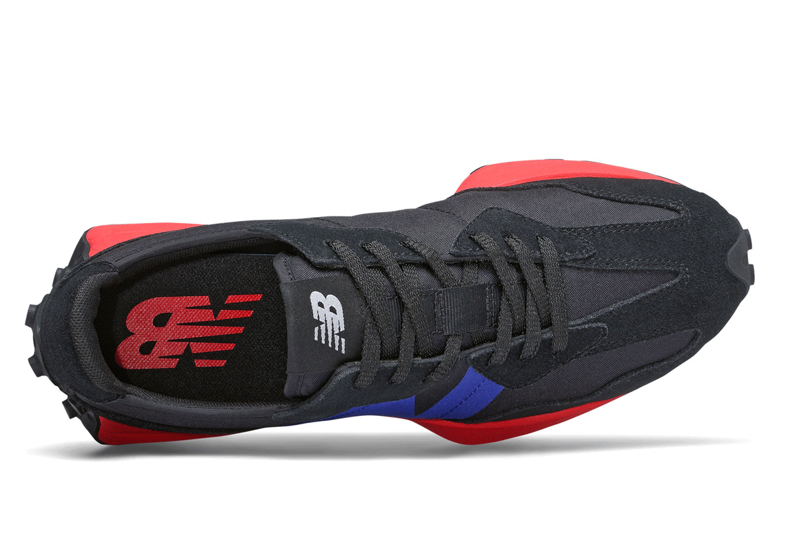 new balance black and red