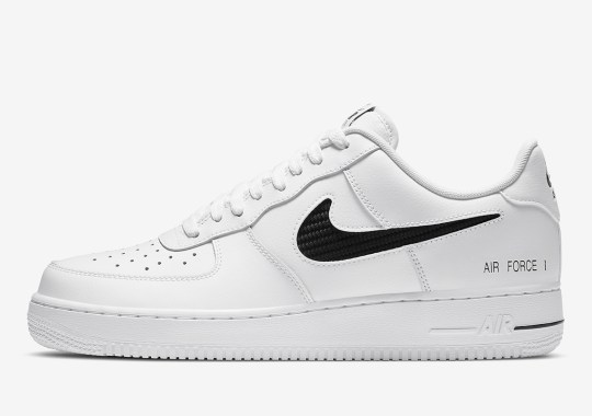 Clean White Leather Arrives On The Nike Air Force 1 “Cut Out Swoosh”