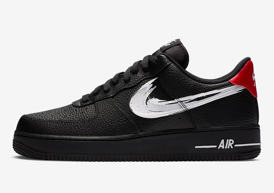 Nike Air Force 1 Brushstroke Pack Black DA4657 001 2